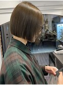 原宿/切りっぱなしボブ/縮毛矯正/パーマ落とし/10代/20代/30代