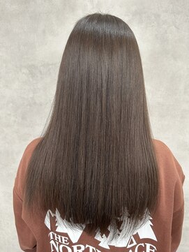 ルノン(LUNON) マットグレージュ/ブリーチなし/透明感カラー/髪質改善/髪質補修