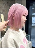 切りっぱなしボブタッセルボブ顔周りレイヤーボブ外ハネボブ韓国
