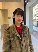 ★愛されショートボブ暗めカラーダークアッシュ美髪