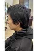 メンズ/ツイストパーマ/フェードカット/白髪ぼかし/ハイライト