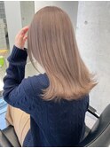ミルクティーベージュカラーダブルカラーケアブリーチ佐賀カラー