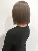 ボブ×グレージュ