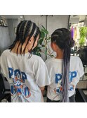 姉妹ダンスヘアセット