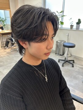 シエテ 津田沼(Siete) MEN’S HAIR/ブルーブラック/フェザーパーマ/津田沼