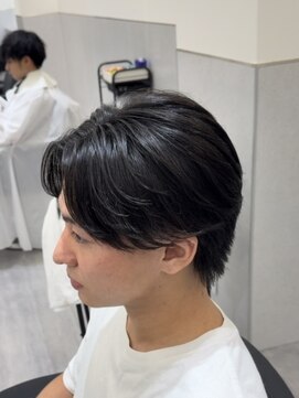 ビカムメンズヘアー 栄店(become men's hair) ニュアンスパーマ/センターパート/曲がる縮毛矯正名古屋栄