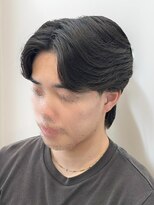 ビッケメンズヘア(Vicke Men's hair) 刈り上げセンターパートフェザーパーマニュアンスパーマ韓国