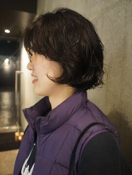 カシ 中目黒(CASI) ラフパーマで叶えるナチュラル癖毛風ボブ