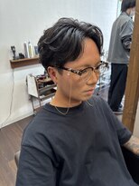 ルシードスタイルサワ(LUCIDO STYLE sawa)&nbsp;春カラー×フェザーパーマ◎毛流れセンターパート韓国マッシュ