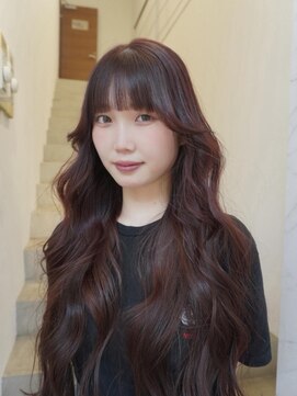 クリアーオブヘアー 一社店(clear OF HAIR) long style × red brown