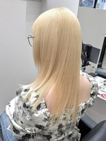 ワク 西尾店(waku) ミルクティーベージュダブルカラーケアブリーチインナーカラー