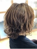 ☆透明感クラリティーベージュ×ゆるふわミディアムショート☆