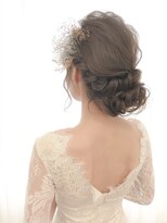 ネオリーブニコ 大井町店(Neolive Nico)&nbsp;結婚式　花嫁ヘア　ブライダルヘア　アンニュイアップ