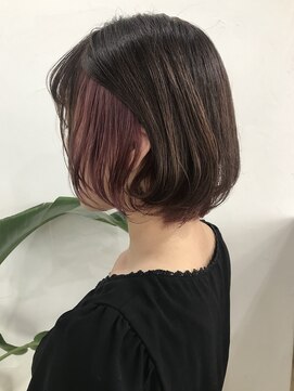 アリウス(ALIUS by posh) 【ALIUS 池袋 小川】インナーピンクラベンダー×暗髪