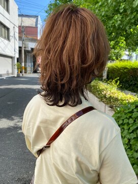 フロート 小阪店(float) シアーべージュ_エアリーミディ 黒髪 ホワイトアッシュ