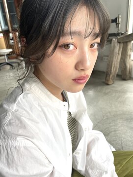 ヘアー アイス 御器所本店(HAIR ICI) ゆるっとルーズなお団子アレンジ