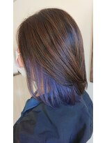 オズギュルヘア(Ozgur hair) インナーカラー　パープル