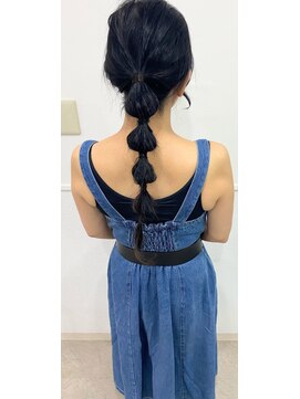 ホワイト(WHITE) ☆玉ねぎ×お団子×ヘアアレンジ☆