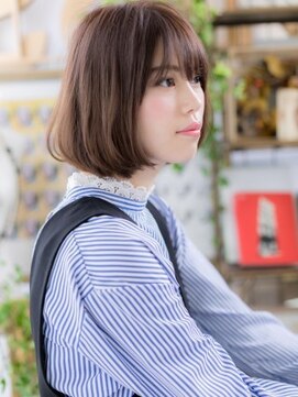 カバーヘア ブリス 川口(COVER HAIR bliss) ★斜めバング前下がり切りっぱなしぶつ切りボブ20代30代40代★8