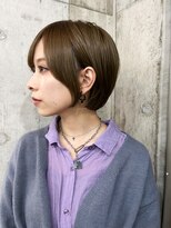 サクラ オモテサンドウ(SAKURA)&nbsp;ショートボブ似合わせカットオリーブベージュ表参道