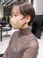 アイティー バイ アルバム 中野店(IT by ALBUM)&nbsp;ブラウンショート_グレージュカラーボブウルフ_ba403021