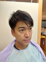 ヘアーカットデザインサロン スマッシュ 田町店(Hair cut design salon Smash)&nbsp;ツーブロックスマートマッシュ ショート ビジネスマン 学生 黒髪