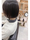 艶髪/ぱつっとボブ/切りっぱなしボブ