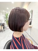 切りっぱなしトレンドボブ