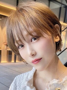 ロンドブルーム 天神大名店(Lond Bloom) 大人ショートボブ丸みショートカットマッシュショート前髪あり