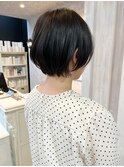 福山人気caary丸みショートボブ骨格補正カット大人かわいい20代