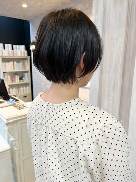 キャアリー(Caary) 福山人気caary丸みショートボブ骨格補正カット大人かわいい20代