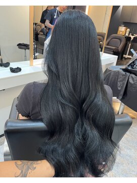 ブレンド 渋谷(BLend) グレージュマチルダボブインナーグレージュ 前髪ブルーブラック