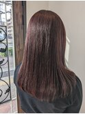 ベリーピンク×レイヤーカット
