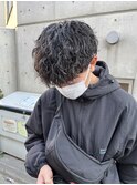 波巻きパーマ ツイストスパイラル 波ツイスパ マッシュ 眉毛