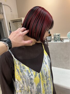 アスラン(ASLAN) 【aslan】ボブ/アンブレラカラー/レッドカラー