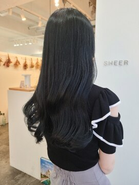 シア 新越谷店(SHEER) ブルーブラック×オージュアトリートメント