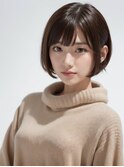 30代40代ハイライトクラゲヘアー×白髪ぼかし大人ミディウルフ