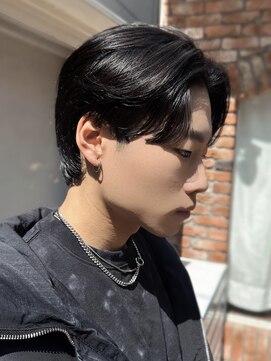 ラレイ ハラジュク(Lalei harajuku) 【白石】メンズカット韓国ヘアセンターパートマッシュ原宿学割