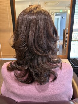 ル シャンブル(LE CHANVRE)の写真/【西宮/カラー会員】オーガニックカラーで低刺激◎色持ちも良く、髪のダメージ軽減!褒められる髪色に♪