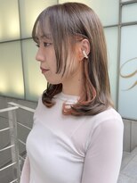 ティエラ 原宿 表参道(Tierra) 〈Tierra毛利仁美〉"シャーベットオレンジ"のインナーカラー