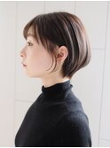 ショートおくれ毛美髪前髪カット_ba376761