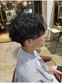 緩め波巻きスパイラルパーマ