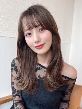 アフロート ディル(AFLOAT D'L) パッツン前髪の似合わせカット！透明感グレーブラウンが人気☆