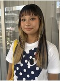 ぱつっとラインの前髪