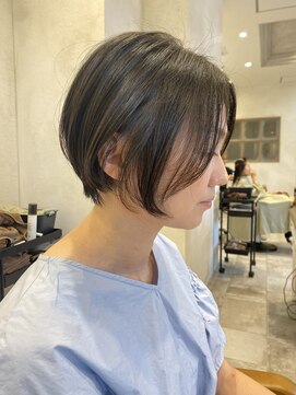 ラボヌールヘアーグレース 門前仲町店(La Bonheur hair grace) 【杉本】ショートカット/丸みショート/顔まわりカット