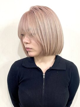 シャロン(SHARON) 【SHARON】重ためボブ×ミルクティーカラー