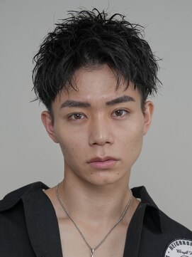 フィフス 原宿(fifth) 原宿ニュアンスパーマメンズカットラウンドマッシュシャドウ30代