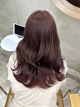 バド(bado) チェリーピンク/透明感カラー／レイヤーカット／髪質改善/本町