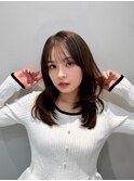 ミディアムレイヤー/レイヤーカット/顔まわりカット/20代