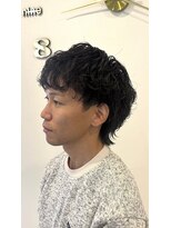 シャンプーハット(SHAMPOO HAT)&nbsp;マッシュウルフ×波巻きパーマ